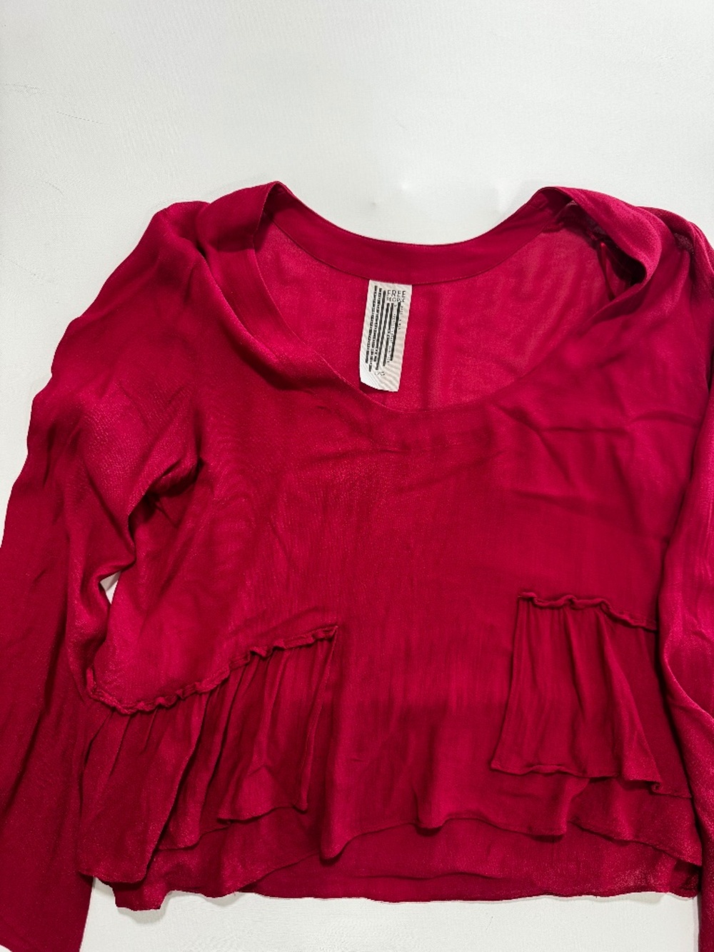 Free People Soft Rayon Modal Pocket Top Pink L